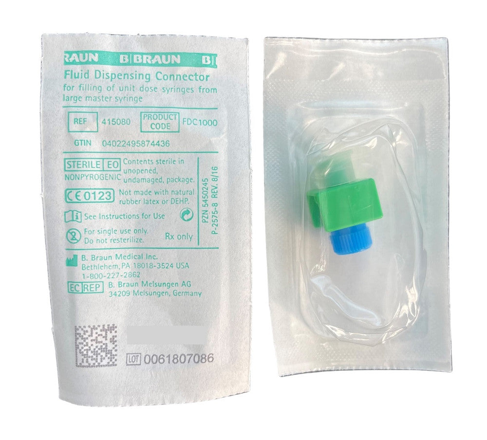 B. Braun FDC1000 conector jeringa-jeringa estéril referencia 415080