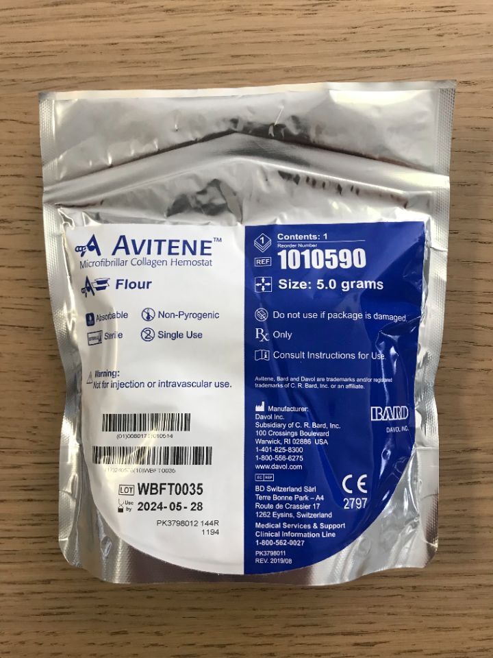 BD Avitene Flour hemostático 5 g referencia 1010590