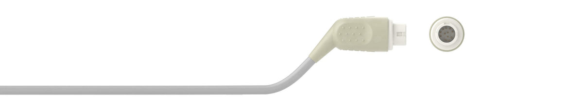 Detalle del conector de BIOECG.HP2.S5F Biogenesis; foto de detalle compartida por fabricante, no muestra el accesorio completo