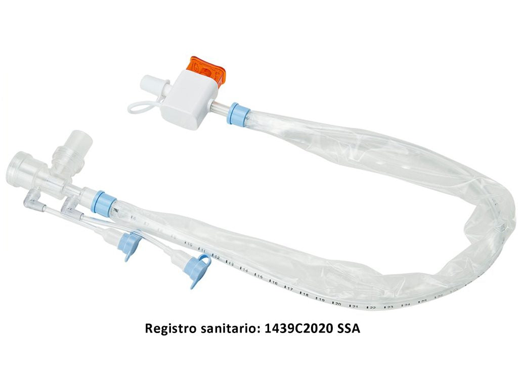 BIOTEQ BT-SC3, sistema de succión cerrado para traqueostomía con puerto MDI e irrigación