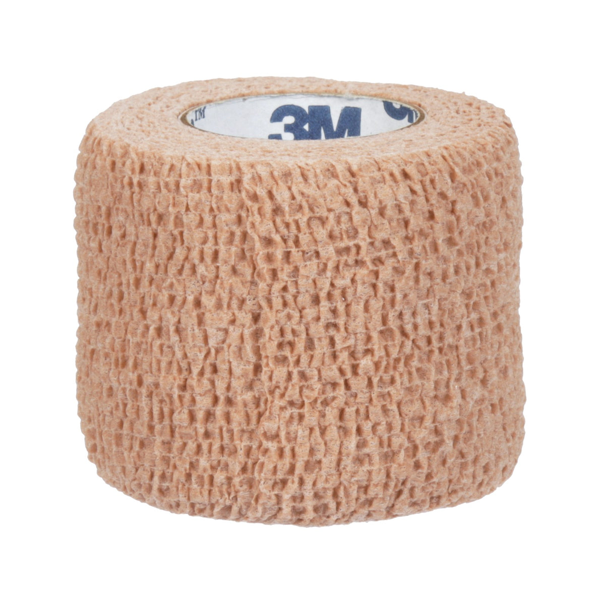 Rollo 3M Coban 1582 color piel 5 cm × 4.5 m sobre fondo blanco