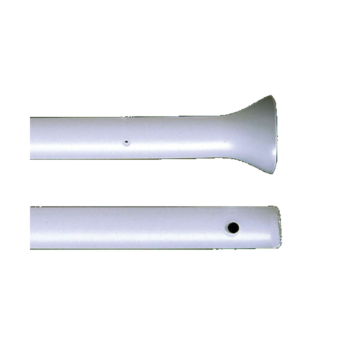 Stent uretral Cook Zaontz de 8 Fr x 12 cm sobre fondo blanco