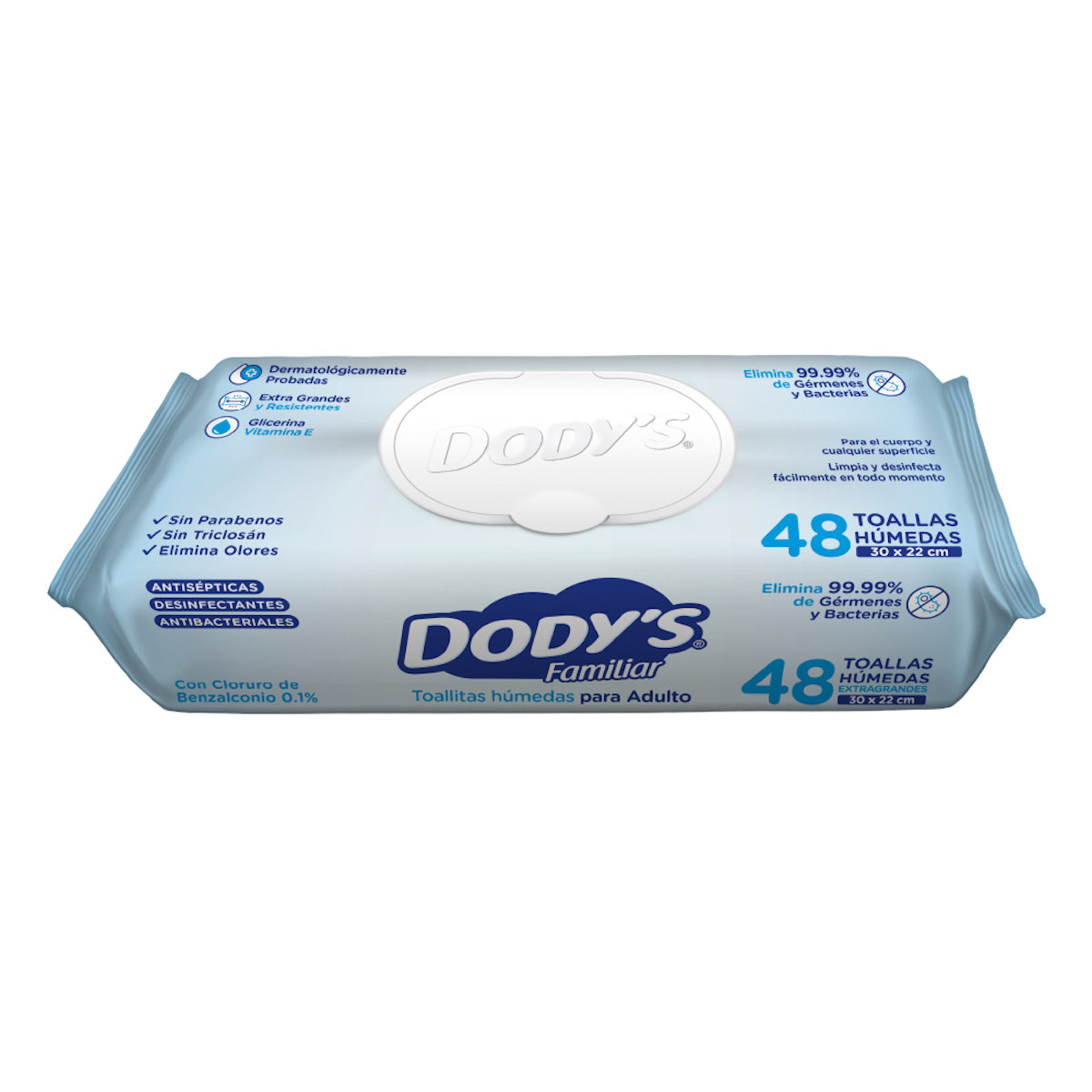 Dodys toallitas húmedas para adulto, paquete con 48