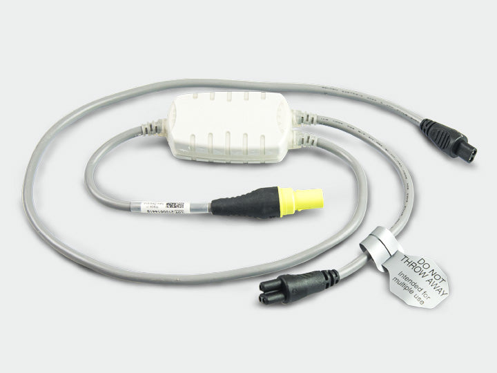 Adaptador Fisher & Paykel 900MR805 de cable calefactor dual para circuitos RT, conector amarillo y dos ramas, 1 pieza