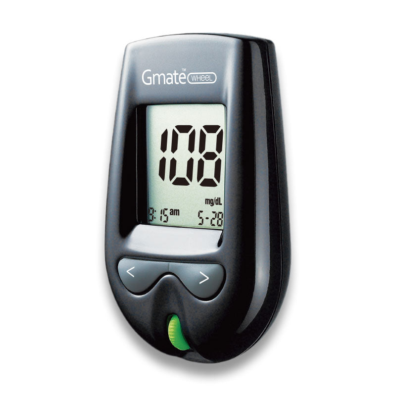 Gmate Wheel DL glucómetro negro para medir glucosa en sangre
