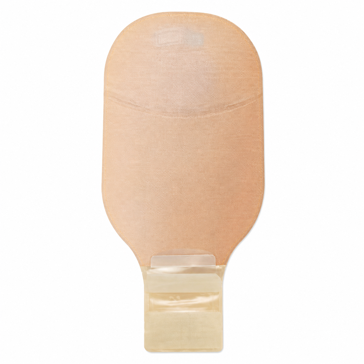 Bolsa de colostomía Hollister CeraPlus Soft Convex, vista posterior sobre fondo blanco