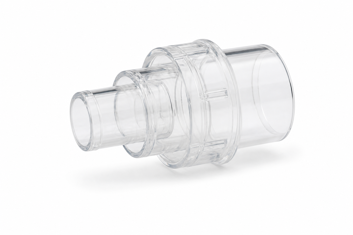 Imagen optimizada: adaptador múltiple transparente Hudson RCI HUD1422 de 15 mm interno por 22 mm externo, sobre fondo blanco