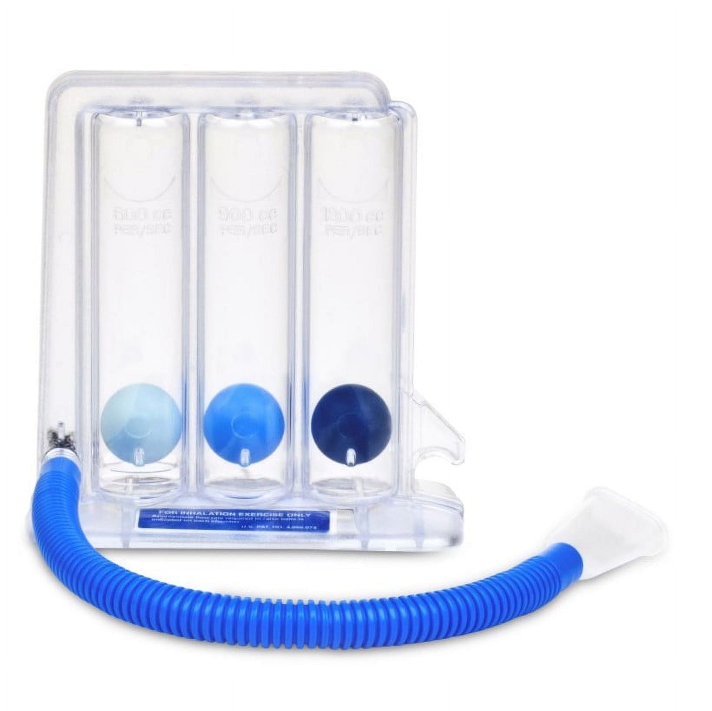 Espirómetro incentivo Hudson RCI TriFlo II de tres cámaras con boquilla y tubo