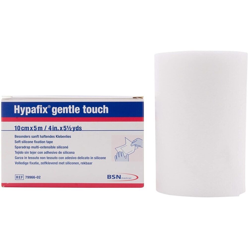 Hypafix Gentle Touch 10 cm x 5 m 7996602, sobre fondo blanco
