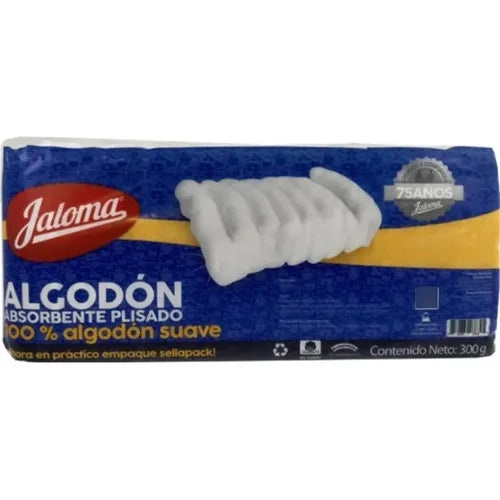 Jaloma algodón absorbente plisado, 300 g, 100% algodón suave