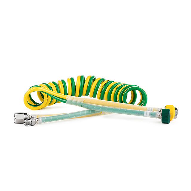 Manguera dual Maxtec R129P01 de 10 pies con conexiones DISS, líneas verde y amarilla