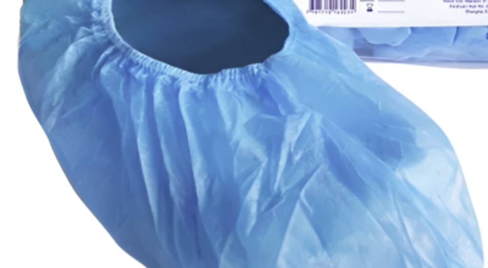 Cubrezapato desechable azul de polipropileno