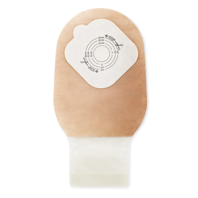 Hollister Pouchkins 3796, barrera SoftFlex recortable hasta 38 mm, guía de corte, reverso sobre blanco