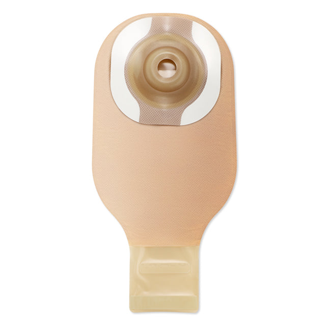 Hollister Premier CeraPlus 8990, bolsa beige precortada 19 mm con barrera convexa, sobre blanco