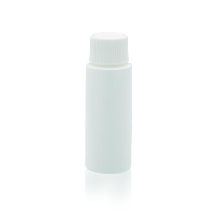 Frascos cilíndricos Wheaton HDPE blancos; imagen del formato de la familia