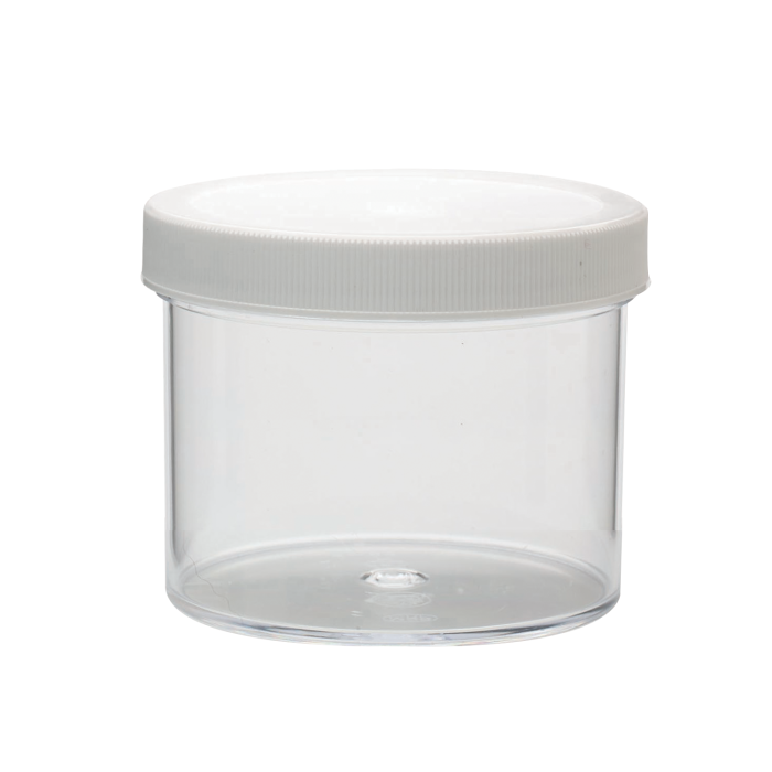 Frasco WHEATON de PS transparente con tapa y sello PE WHE-W209917, 1000 mL; fotografía oficial ilustrativa, venta por caja de 24