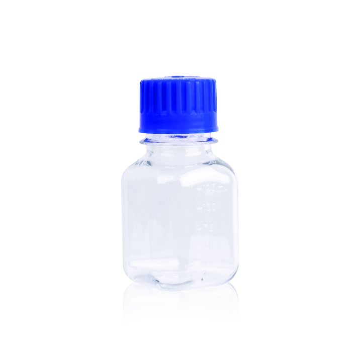 Frasco WHEATON de PETG WHE-WPBGC0125SB, 125 mL, tapa estándar; imagen oficial ilustrativa de la familia; capacidad seleccionada según referencia, caja de 24