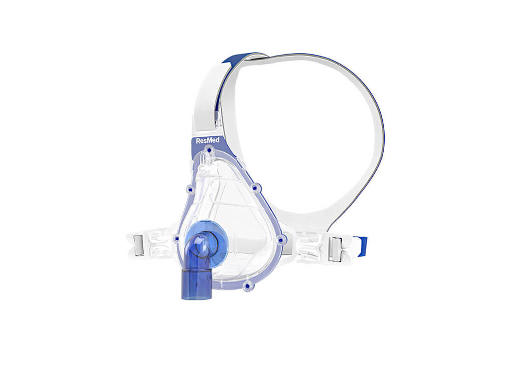 Mascarilla ResMed AcuCare F1-0 con codo azul