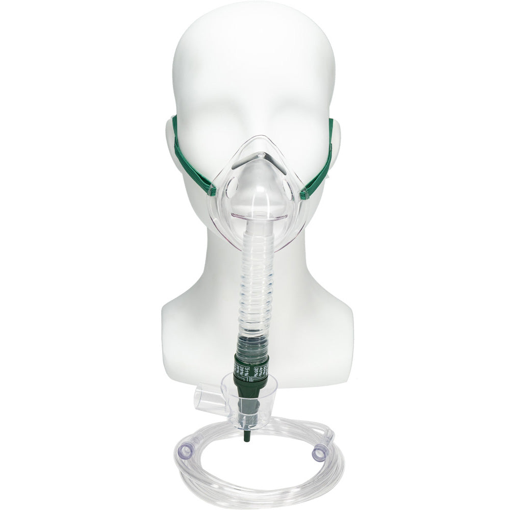 Mascarilla Venturi pediátrica Salter Labs 8121 con selector Percent O2 Lock, vaso y tubo