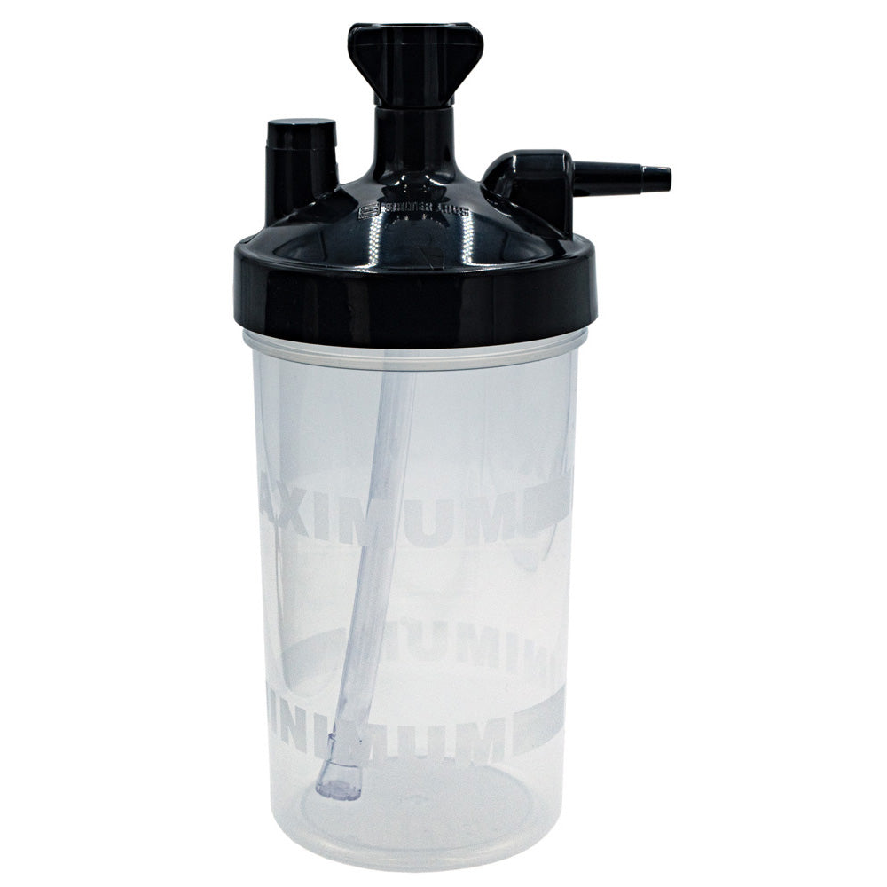 Humidificador de burbuja Salter Labs 7600, 350 ml, tapa negra, 6 PSI