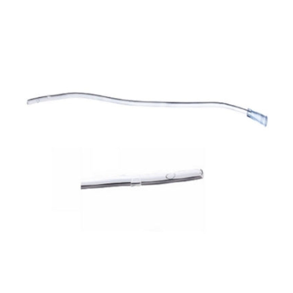 Sonda Nelaton MMD de PVC transparente 8 Fr sobre fondo blanco