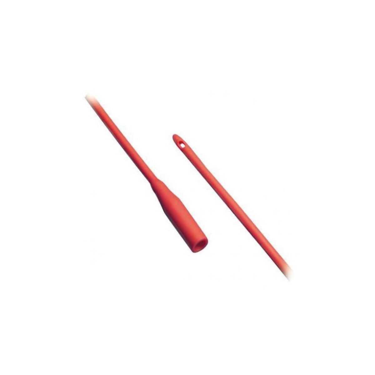 Sonda Nelaton roja de 16 Fr y 40 cm sobre fondo blanco