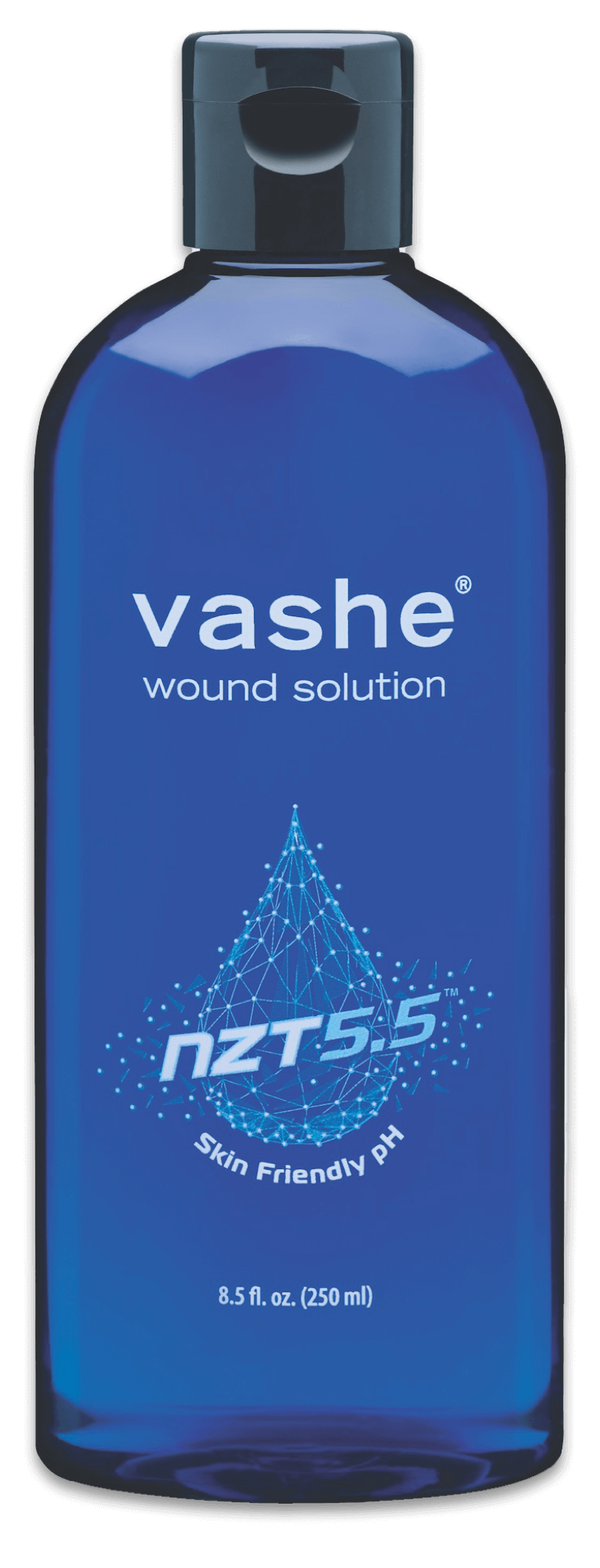 Vashe Wound Solution botella de vertido 8.5 fl oz (250 ml), tapa abatible, packshot Urgo Medical