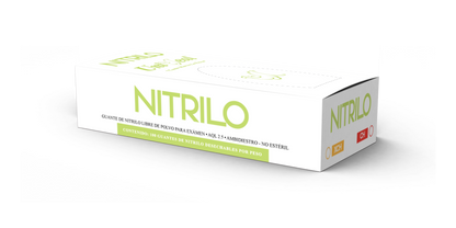Caja con 100 guantes de nitrilo UniSeal para exploración, no estériles y sin polvo