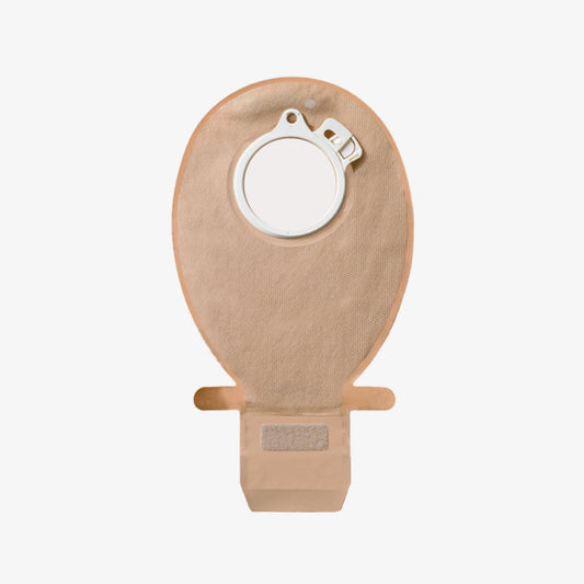 Bolsa de colostomía Coloplast SenSura Click drenable transparente con filtro y cierre de velcro, 2 piezas