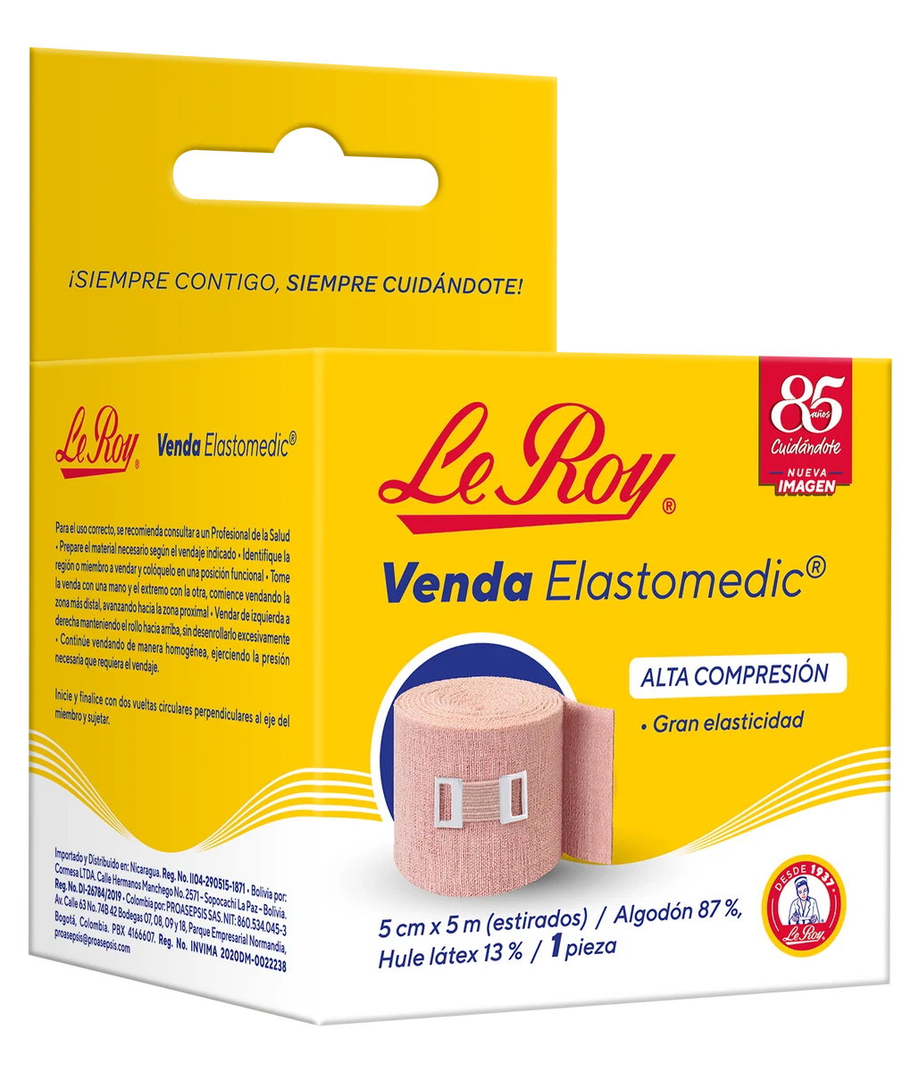 Le Roy Elastomedic venda 5 cm x 5 m