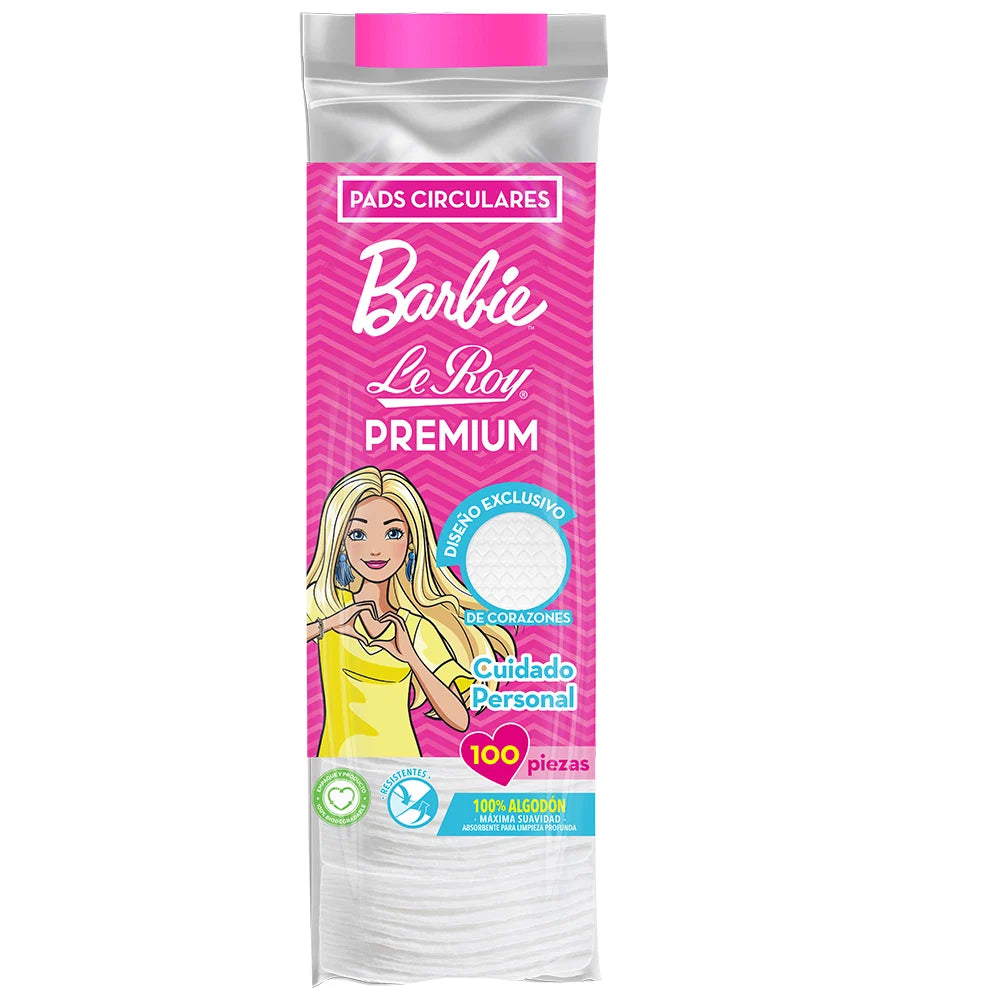 Le Roy Barbie Pads circulares 100 piezas