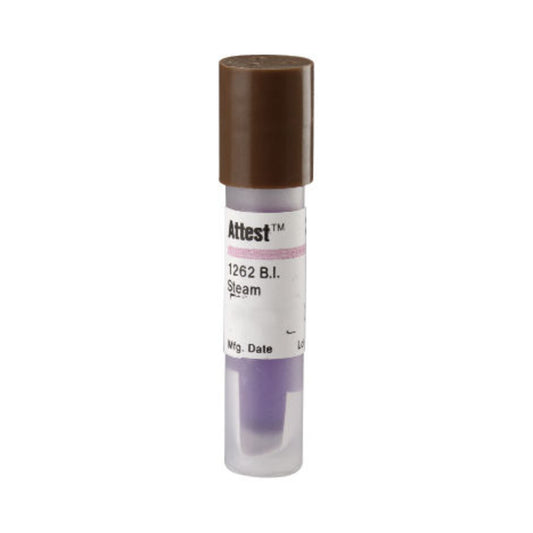 3M Attest indicador biológico para vapor 1262 sobre fondo blanco