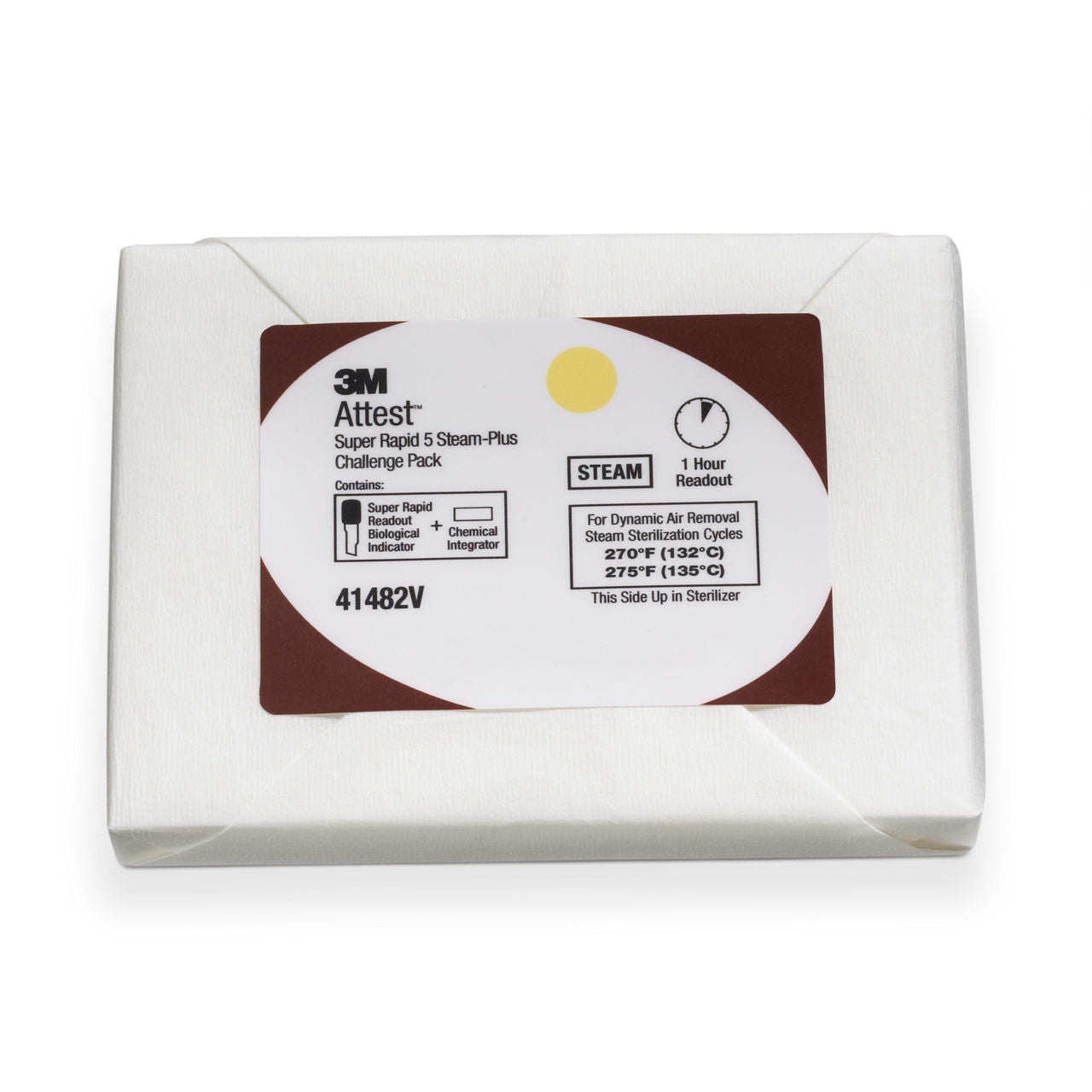 3M Attest Super Rapid paquete de desafío para vapor 41482V con indicador 1492V