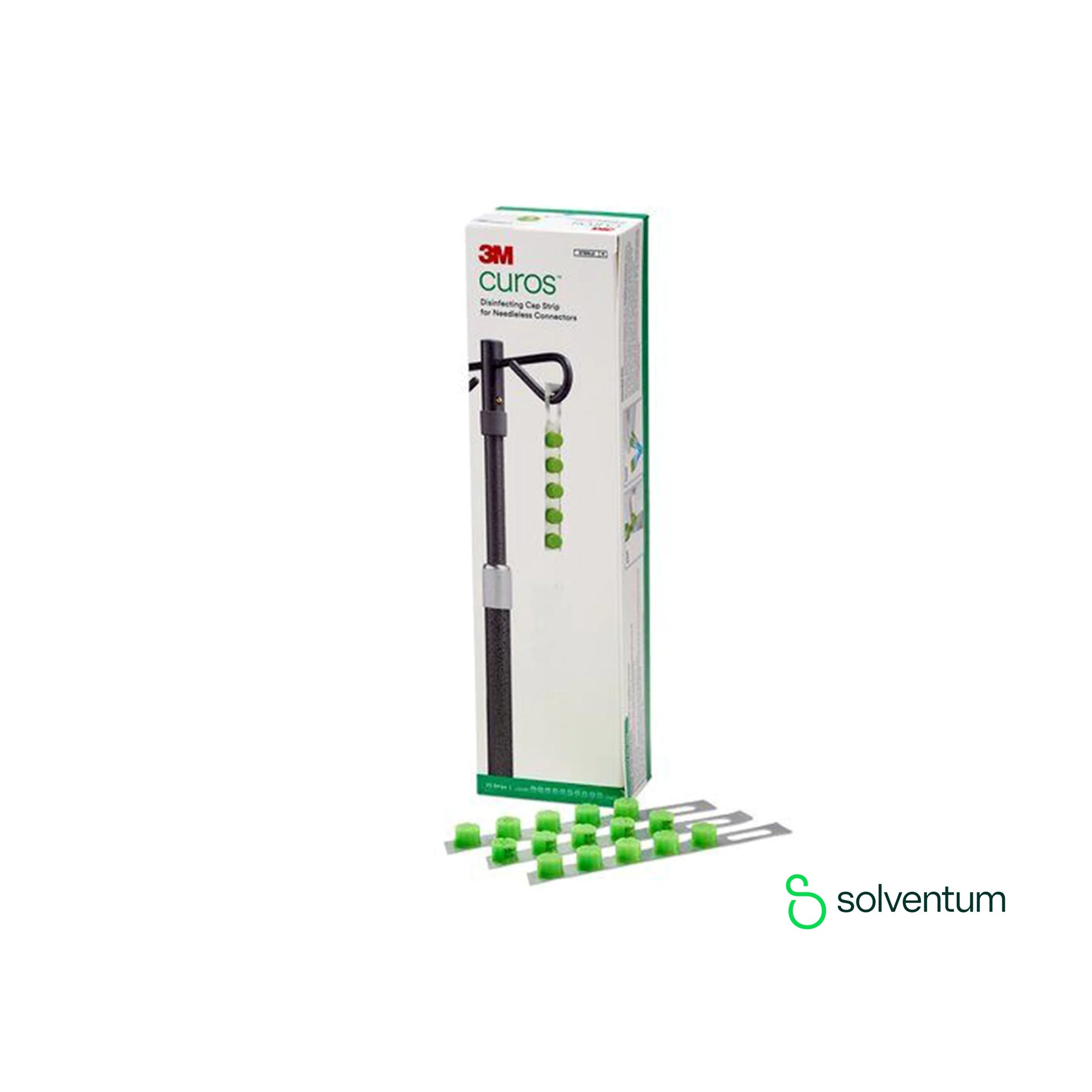 3M Curos CFF10-250R, tiras de tapas desinfectantes para conectores sin aguja