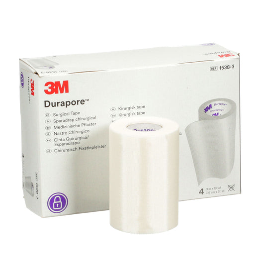3M Durapore cinta quirúrgica 1538-3 de 7.5 cm x 9.1 m