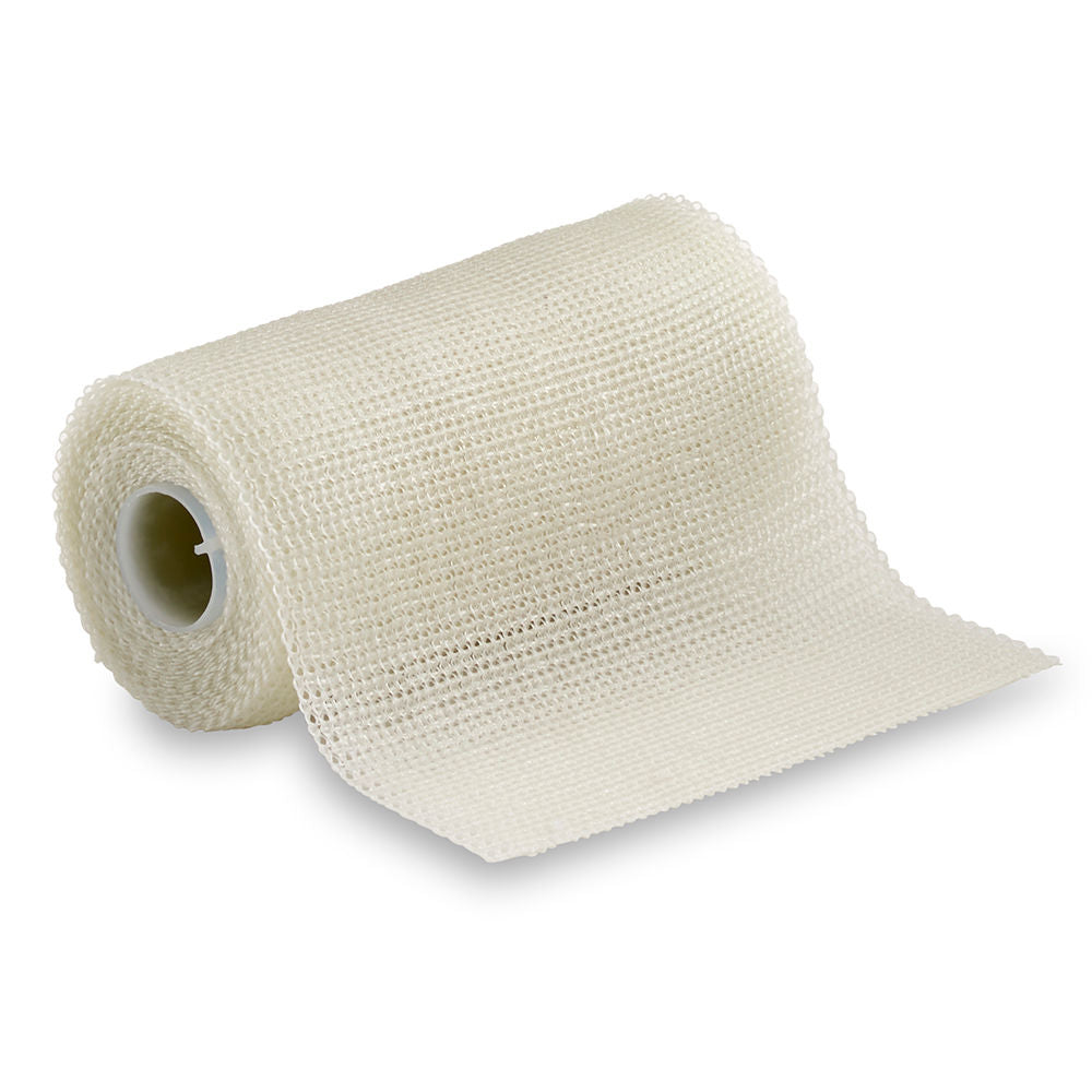 Rollo de venda de fibra de vidrio 3M Scotchcast Plus, blanco, sobre fondo blanco