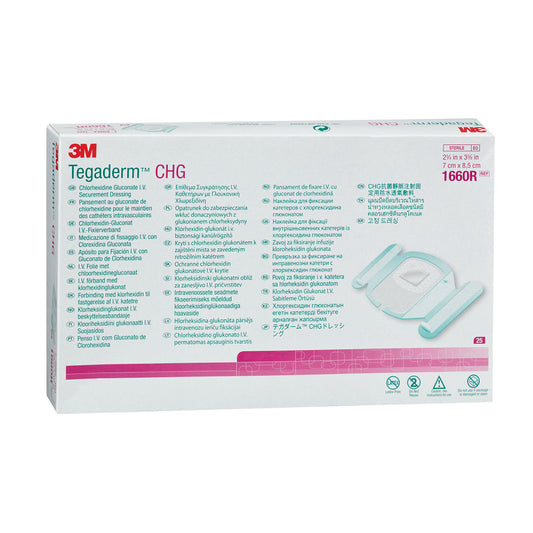 3M Tegaderm CHG 1660R apósito de 7 x 8.5 cm