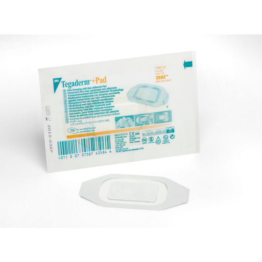 3M Tegaderm +Pad 3582, apósito de 5 x 7 cm, C/50