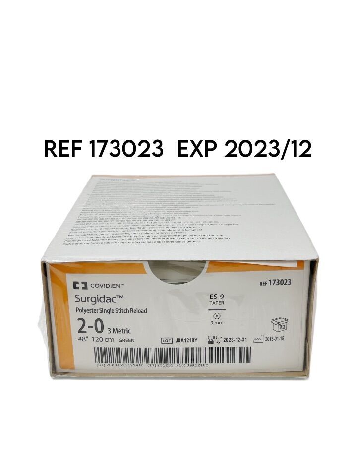 Empaque Covidien EndoStitch 173023 Surgidac 2-0 48 pulgadas