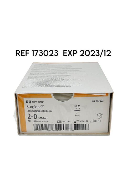 Empaque Covidien EndoStitch 173023 Surgidac 2-0 48 pulgadas