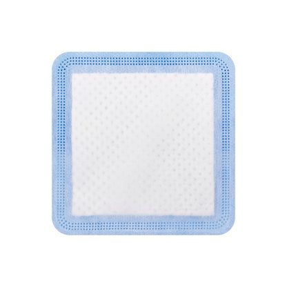 Apósito ConvaMax Superabsorbente ConvaTec, capa de contacto blanca y borde azul