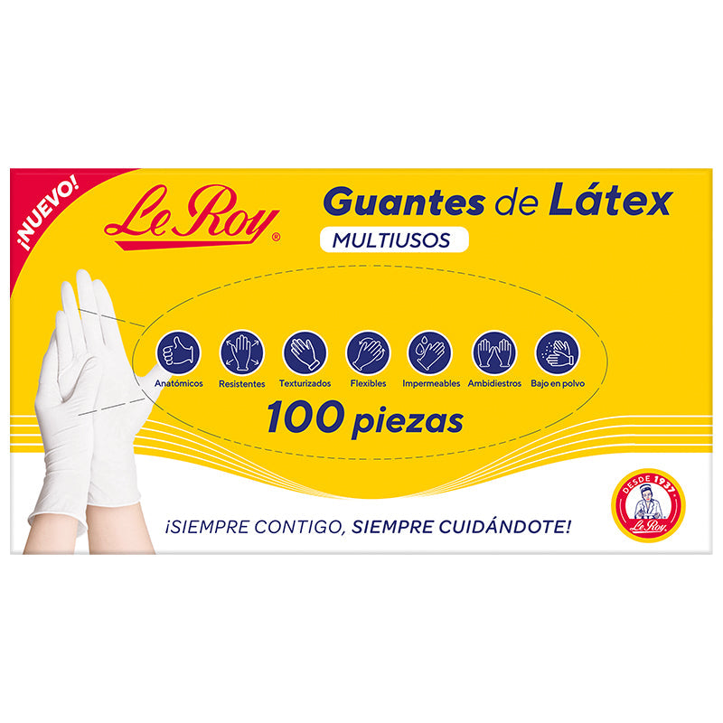 Le Roy GUANTE LATEX MULTIUSOS M 100 PZ