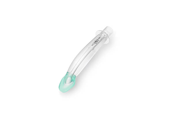 Intersurgical i-gel 8201000, cánula supraglótica talla 1, neonato 2–5 kg, sobre fondo blanco