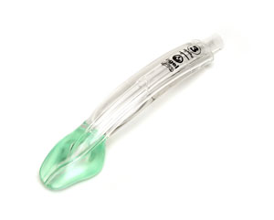 Intersurgical i-gel 8203000, cánula supraglótica talla 3, adulto pequeño 30–60 kg, sobre fondo blanco