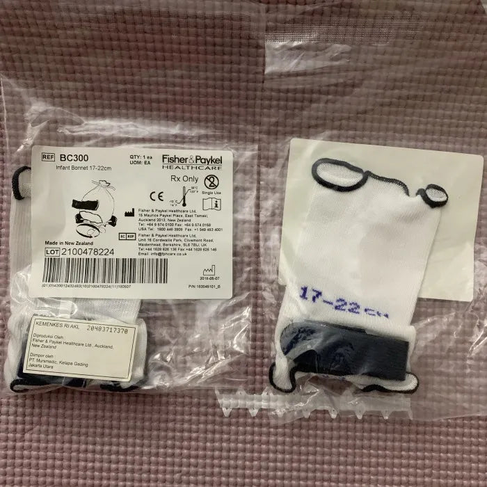 Fisher & Paykel BC300-05, gorro neonatal FlexiTrunk de 17 a 22 cm para Bubble CPAP