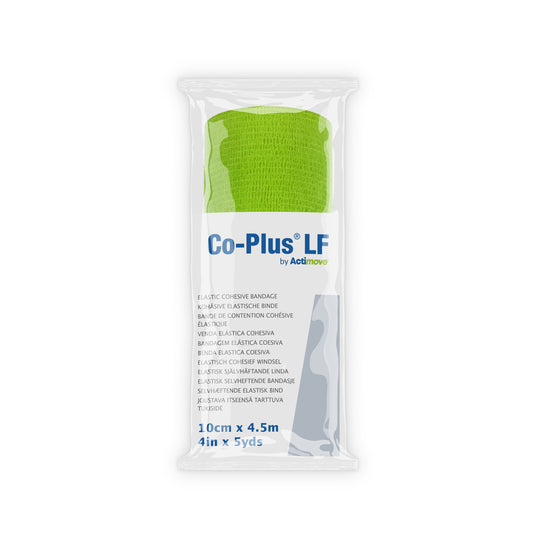Venda cohesiva Co-Plus LF BSN de 10 cm x 4.5 m, empaque oficial