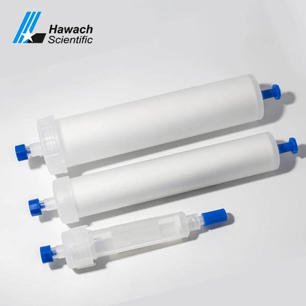 Columna Flash C18 esférica Hawach Advanced 20-45 μm, 100 Å; imagen de la familia