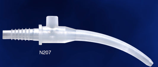 Neotech NeoSucker Curved N207 estándar: dispositivo de succión oral y nasal curvado, punta 3 mm, etiqueta N207
