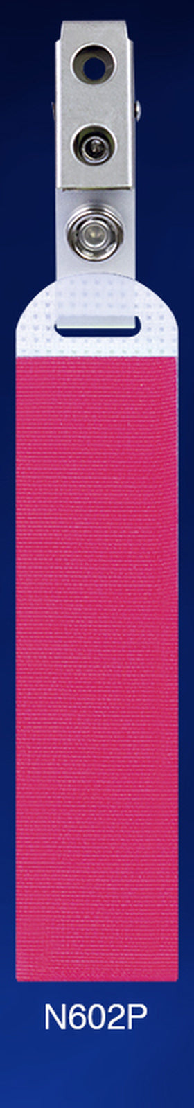 Neotech NeoGrip N602P rosa: tira de gancho y argolla con clip de acero, 115 × 25 mm