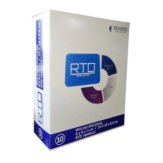 Caja de apósito RTD Keneric Healthcare de 10 x 10 cm